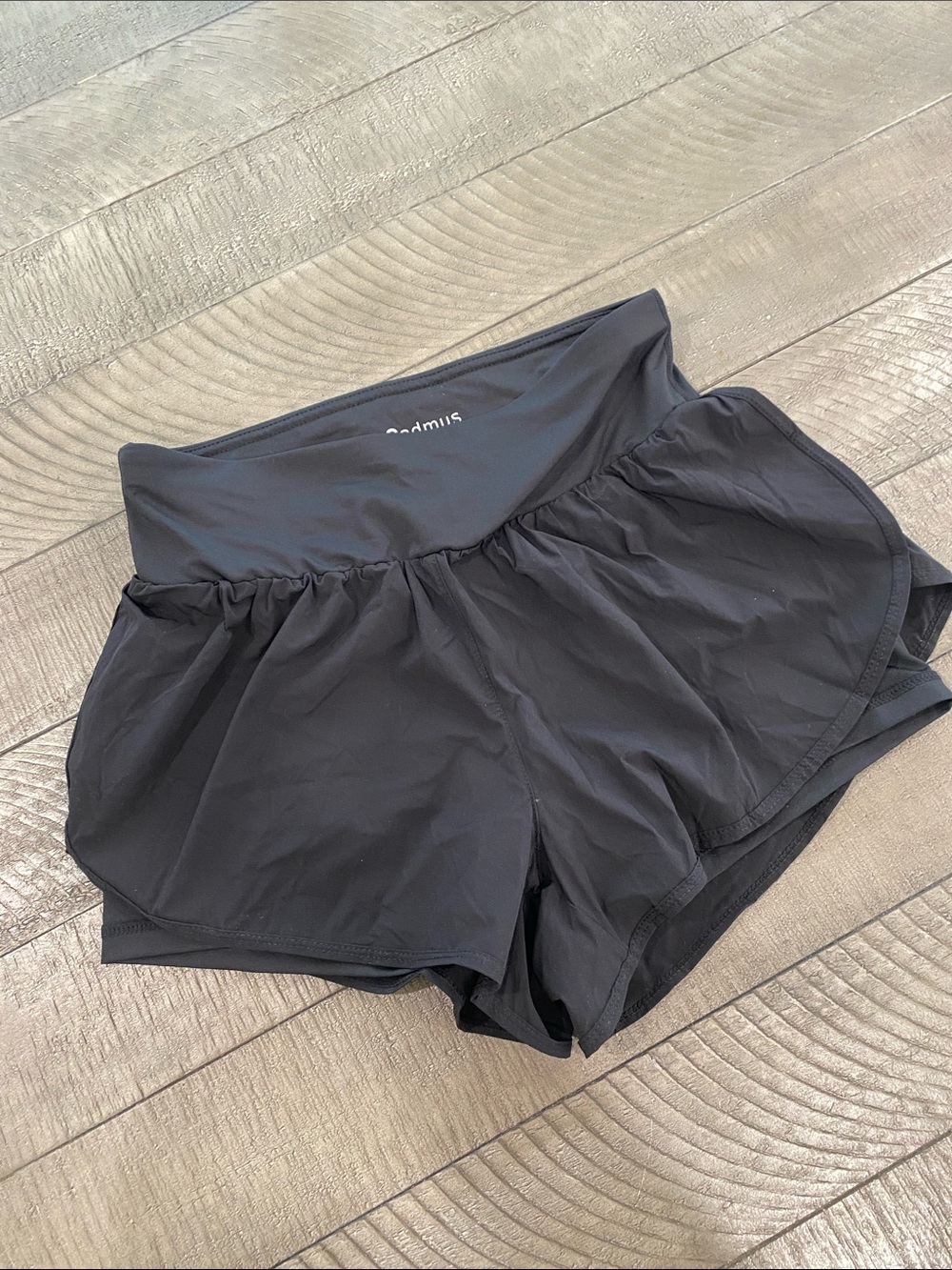 Cadmus Black Women's Athletic Shorts with Built-In Liner